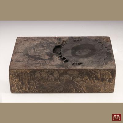 Black ink inkstone